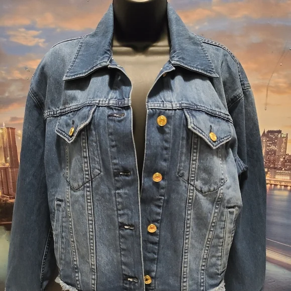 Michael Kors JEAN JACKET NWT - Picture 1 of 9
